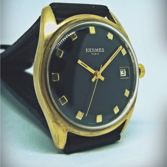 VINTAGE HERMES PARIS AUTOMATIC Man’s Watch - Picture 2 of 7